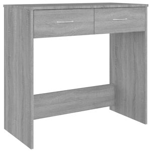 vidaXL Bureau sonoma gris 80x40x75 cm bois d'ing&eacute;nierie