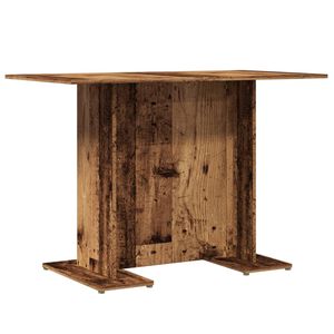 vidaXL Table &agrave; manger vieux bois 110 x 60 x 75 cm bois ing&eacute;nierie