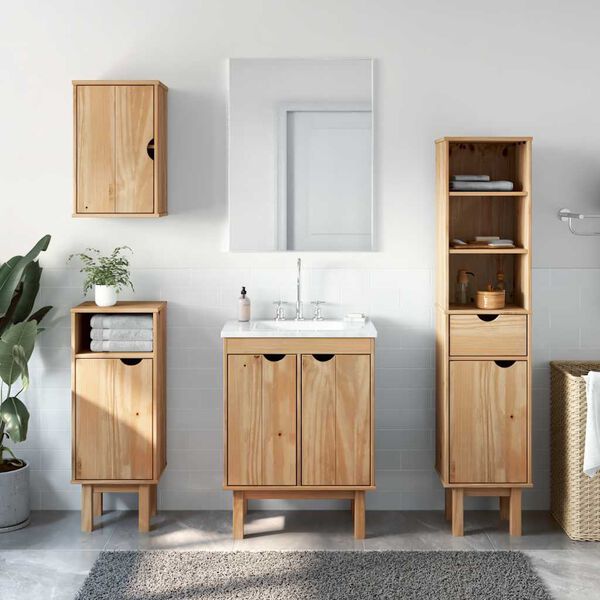 vidaXL Ensemble de meubles salle de bain 4 pcs OTTA bois de pin massif