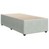 vidaXL Sommier &agrave; lattes de lit et matelas Gris clair 100x200cm Velours