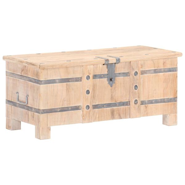 vidaXL Coffre 90x40x40 cm Bois d'acacia solide