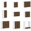 vidaXL Ensemble d'armoires de cuisine 14 pcs Porto bois d'ing&eacute;nierie