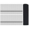 vidaXL Cl&ocirc;ture avec poteau Gris 0,6 x 100 m Acier et PVC