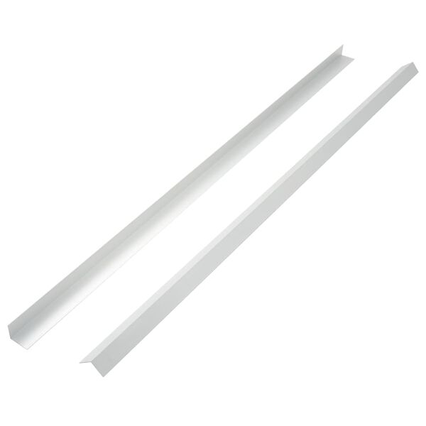 vidaXL Corni&egrave;re de terrasse 5 pcs Aluminium 170 cm Argent&eacute;