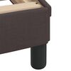 vidaXL Lit avec matelas Hvar marron fonc&eacute; 100x200 cm tissu