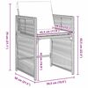 vidaXL Ensemble de salle &agrave; manger pour jardin 5 pcs Beige polyrotin