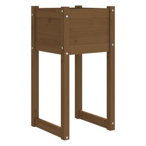 vidaXL Jardini&egrave;re Marron miel 40x40x81 cm Bois massif de pin
