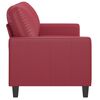 vidaXL Canap&eacute; &agrave; 2 places Rouge bordeaux 140 cm Similicuir