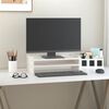 vidaXL Support de moniteur Blanc 50x24x16 cm Bois de pin solide