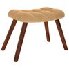 vidaXL Chaise &agrave; bascule avec repose-pied marron velours