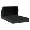 vidaXL Transat 2 places avec toit pliable noir 213x118x97 cm