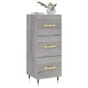 vidaXL Buffet Sonoma gris 34,5x34x90 cm Bois d'ingénierie