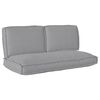 vidaXL Ensemble de coussins Tissu Oxford Gris 120 x 60 x 52 cm