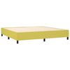 vidaXL Sommier &agrave; lattes de lit matelas LED Vert 200x200 cm Tissu
