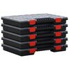 vidaXL Bo&icirc;tes d'assortiment 5 pcs 40x30x5 cm Polypropyl&egrave;ne