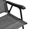 vidaXL Chaises de jardin pliables lot de 4 en acier et textil&egrave;ne