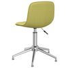 vidaXL Chaise pivotante de bureau Vert Tissu