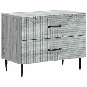 vidaXL Cabinet de chevet avec tiroir Sonoma gris 62 x 34,5 x 47,5 cm