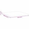 vidaXL Surmatelas Blanc 160 x 200 cm Tissu Jacquard