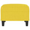 vidaXL Repose-pied Jaune clair 70x55x41 cm Tissu