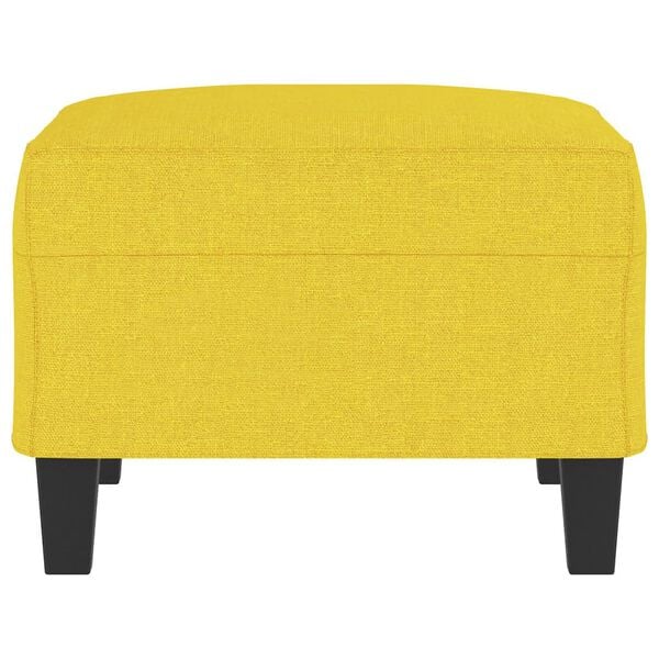 vidaXL Repose-pied Jaune clair 70x55x41 cm Tissu
