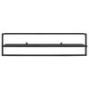 vidaXL Porte-serviettes Noir 95x25x22 cm Fer