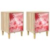 vidaXL Table de chevet AACHEN 2 pc Ch&ecirc;ne Sonoma 36 x 33 x 50 cm