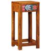vidaXL Table d'appoint florale avec tiroir Marron 35 x 35 x 75 cm