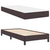 vidaXL Lit &agrave; ressorts avec matelas Marron fonc&eacute; 90 x 200 cm tissu