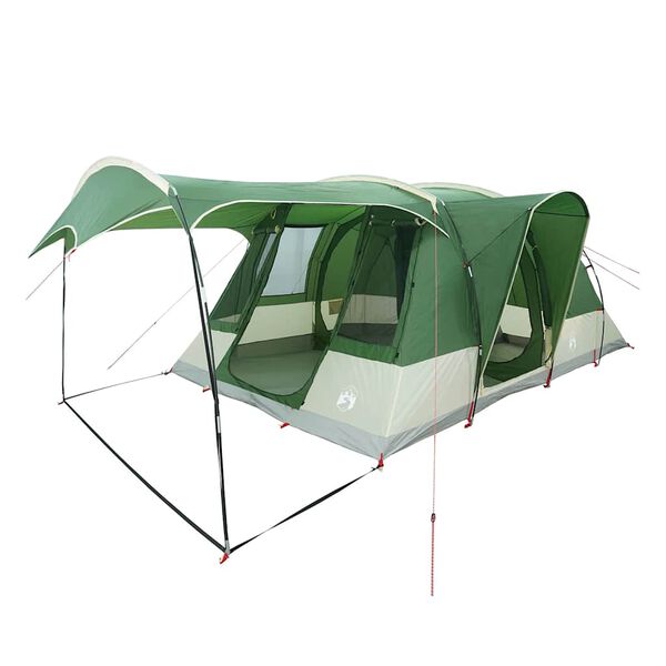 vidaXL Tente de camping tunnel 5 personnes vert imperméable
