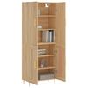 vidaXL Buffet haut Ch&ecirc;ne sonoma 69,5x34x180 cm Bois d'ing&eacute;nierie