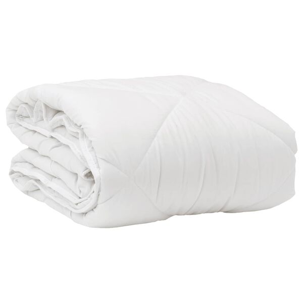 vidaXL Couette avec oreiller 2 pcs Blanc Microfibre