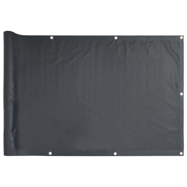 vidaXL &Eacute;cran de balcon Anthracite 90x500 cm Tissu Oxford
