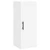 vidaXL Buffet haut Blanc 34,5x34x180 cm Bois d'ing&eacute;nierie