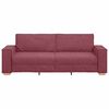 vidaXL Canap&eacute; 3 places Rouge vin 180 cm Tissu