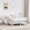 vidaXL Cadre de lit sans matelas blanc 120x200 cm bois de pin massif
