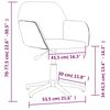 vidaXL Chaise pivotante de bureau Gris fonc&eacute; Tissu