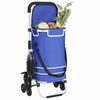 vidaXL Trolley de shopping Bleu 47 x 39 x 100,5 cm Tissu Oxford