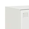 vidaXL Buffet haut blanc 67x39x95 cm acier
