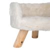 DISTRICT70 Lit en peluche pour chats NORDIC Meringue