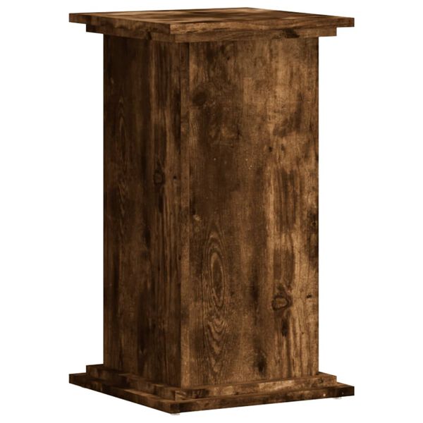 vidaXL Support pour plantes ch&ecirc;ne fum&eacute; 33x33x60 cm bois d'ing&eacute;nierie