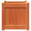 vidaXL Jardini&egrave;re cire marron 40x40x40 cm bois de pin massif