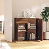 vidaXL Buffet Chêne marron 80x36x75 cm Bois d'ingénierie