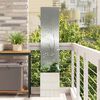 vidaXL &Eacute;cran de confidentialit&eacute; de jardin Fretwork Argent&eacute; 32 x 150 cm