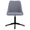 vidaXL Chaise pivotante &agrave; manger Gris clair Tissu