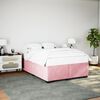 vidaXL Cadre de lit sans matelas rose 160x200 cm velours