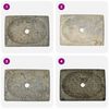 vidaXL Lavabo Gris 50x35x10 cm Marbre