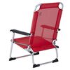 Bo-Camp Chaise de plage Copa Rio Lyon Rouge