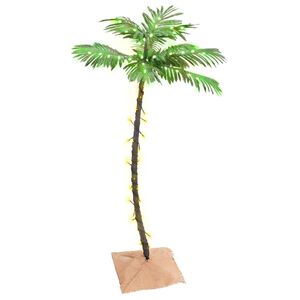 vidaXL Palmier &agrave; LED 72 LED Blanc chaud 120 cm