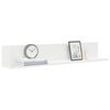 vidaXL &Eacute;tag&egrave;res murales 2 pcs blanc 100x16,5x16,5 cm bois d'ing&eacute;nierie